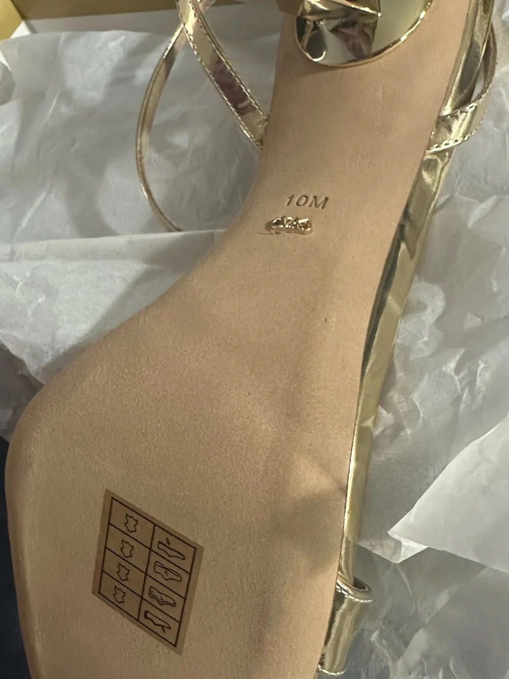 Michael Kors Gold Ankle-Strap High Heel Sandals